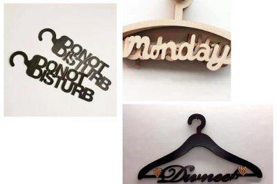 Laser cutting clothes hanger, storage should also be beautiful